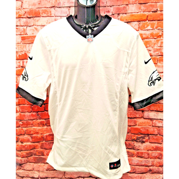 Philadelphia Eagles Jersey Women's Medium White Nike NFL Football Sports V Neck - Picture 1 of 5